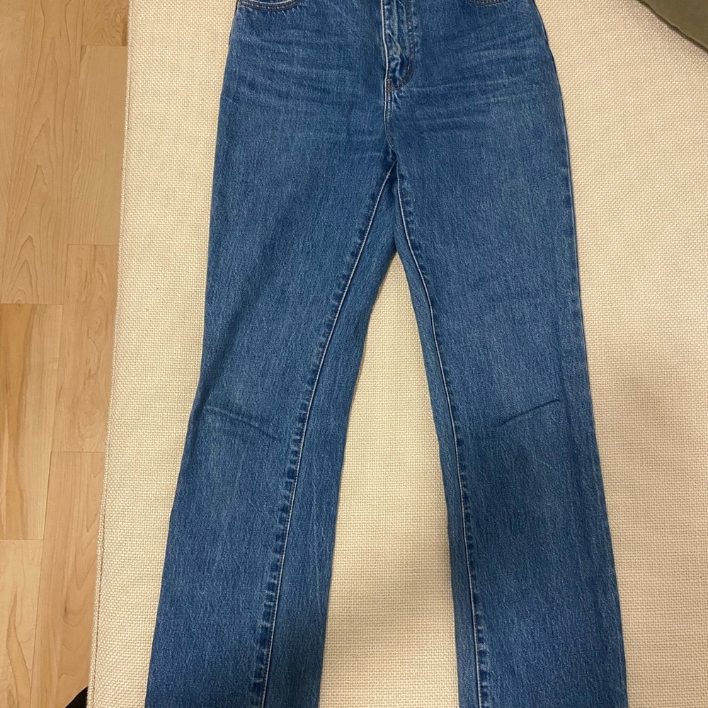 ROLLA'S Blue High Rise Straight Jeans - Picture 3 of 3